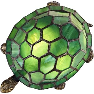 Happy Homewares - Tiffany Lamp - Green Amber Pebble Glass Happy Homewares - Tiffany Lamp - Green Amber Pebble Glass