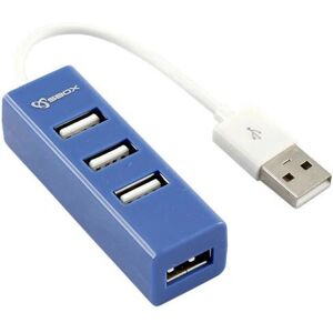 SBOX H-204BL USB-Hub 4 Ports Blau - USB 2.0 Schnittstelle SBOX H-204BL USB-Hub 4 Ports Blau - USB 2.0 Schnittstelle