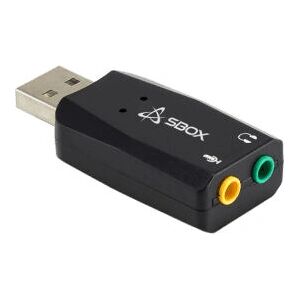 Placă de sunet Sbox USBC-11 - USB 2.0, Negru Placă de sunet Sbox USBC-11 - USB 2.0, Negru