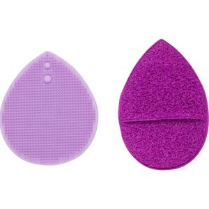 CALA 76117 Esponja de Maquillaje Facial - Dúo Exfoliante - Púrpura CALA 76117 Esponja de Maquillaje Facial - Dúo Exfoliante - Púrpura