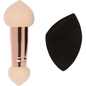 CALA 76290 face makeup sponge - Dual Blender and Sponge - Black and Pink CALA 76290 face makeup sponge - Dual Blender and Sponge - Black and Pink