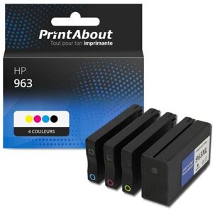 PrintAbout Pack de Cartouches HP 963 - 4 Couleurs - Publicité PrintAbout Pack de Cartouches HP 963 - 4 Couleurs - Publicité