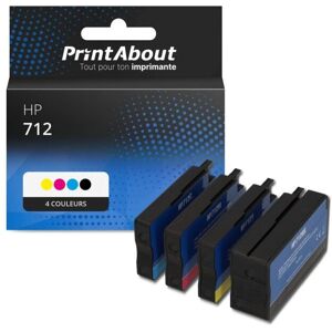 PrintAbout Cartouche HP 712 4 Couleurs - Multipack Imprimante - Publicité PrintAbout Cartouche HP 712 4 Couleurs - Multipack Imprimante - Publicité