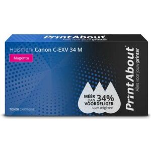 PrintAbout C-EXV 34 M Toner - Magenta PrintAbout C-EXV 34 M Toner - Magenta