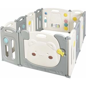 Costway - Parque Infantil Plegable - 12 Paneles HDPE - Centro de Actividad Costway - Parque Infantil Plegable - 12 Paneles HDPE - Centro de Actividad