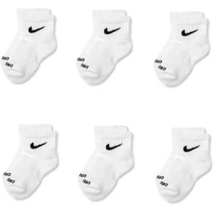 Nike Rn0018 Kids Socks - 6 Pairs - White - Socks Nike Rn0018 Kids Socks - 6 Pairs - White - Socks