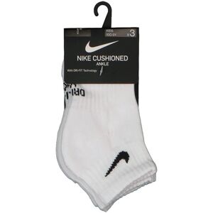 Nike Kids White Performance Ankle Socks - 3 Pack Nike Kids White Performance Ankle Socks - 3 Pack