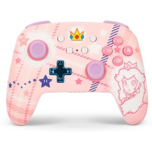 PowerA Nintendo Switch Vylepšený Bezdrátový Ovladač - Super Mario Princezna Peach Plaid PowerA Nintendo Switch Vylepšený Bezdrátový Ovladač - Super Mario Princezna Peach Plaid