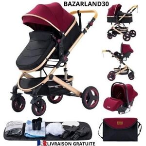 Bazarland30 - Carrinho 3 Em 1 - Vermelho - 3 en 1 - Poussette - Publicité Bazarland30 - Carrinho 3 Em 1 - Vermelho - 3 en 1 - Poussette - Publicité