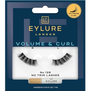 Eylure Volume & Curl False Lashes No.128 - 3/4 Length, Natural & Wispy Eylure Volume & Curl False Lashes No.128 - 3/4 Length, Natural & Wispy