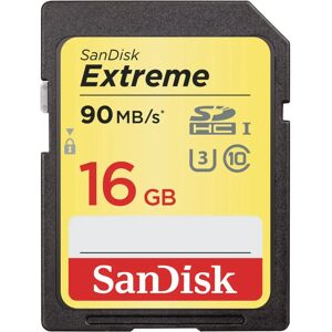 SanDisk 16GB Extreme SDHC U3/Class 10 - SDHC Memory Card SanDisk 16GB Extreme SDHC U3/Class 10 - SDHC Memory Card