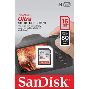 SanDisk Ultra 16 GB SDHC UHS-I Class 10 - Memory Card SanDisk Ultra 16 GB SDHC UHS-I Class 10 - Memory Card