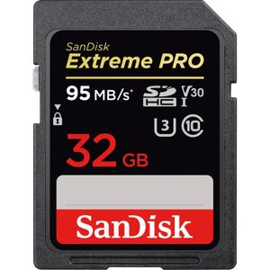 SanDisk 32GB Extreme Pro Memory Card - Class 10 U3 V30 SanDisk 32GB Extreme Pro Memory Card - Class 10 U3 V30