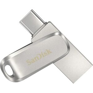 SanDisk Ultra Dual Drive Luxe 128GB Pendrive USB - Stal nierdzewna - Type-C & Type-A SanDisk Ultra Dual Drive Luxe 128GB Pendrive USB - Stal nierdzewna - Type-C & Type-A