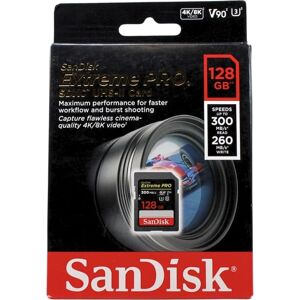 SanDisk Extreme PRO UHS-II U3 V90 SD - SDXC 128GB SanDisk Extreme PRO UHS-II U3 V90 SD - SDXC 128GB
