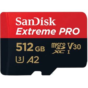 SanDisk Extreme PRO A2 200 MB/s microSD - microSDXC 512GB SanDisk Extreme PRO A2 200 MB/s microSD - microSDXC 512GB