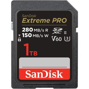 SanDisk Extreme PRO UHS II V60 280MB/s (SDSDXEP-GN4IN) - 1TB (SDSDXEP-1T00-GN4IN) SanDisk Extreme PRO UHS II V60 280MB/s (SDSDXEP-GN4IN) - 1TB (SDSDXEP-1T00-GN4IN)