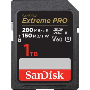 SanDisk Extreme PRO UHS II V60 280MB/s (SDSDXEP-GN4IN) - 1TB (SDSDXEP-1T00-GN4IN) SanDisk Extreme PRO UHS II V60 280MB/s (SDSDXEP-GN4IN) - 1TB (SDSDXEP-1T00-GN4IN)