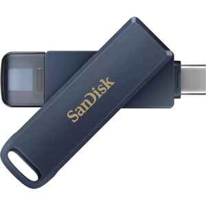 SanDisk iXpand USB-Flash-Laufwerk 128 GB Blau - USB Typ-C / Lightning Speicher SanDisk iXpand USB-Flash-Laufwerk 128 GB Blau - USB Typ-C / Lightning Speicher