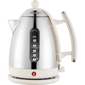 Dualit 1.5L Electric Kettle - Polished Chrome with Canvas White Trim Dualit 1.5L Electric Kettle - Polished Chrome with Canvas White Trim