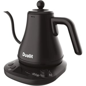 Dualit Brand Pour Over Electric Kettle - Matt Black - Gooseneck - Digital Screen - 800ml Dualit Brand Pour Over Electric Kettle - Matt Black - Gooseneck - Digital Screen - 800ml