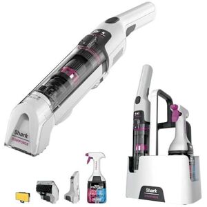 Shark HX100UKT White Handheld Vacuum - StainForce Cordless Cleaner Shark HX100UKT White Handheld Vacuum - StainForce Cordless Cleaner