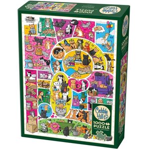 Cobble Hill Doodlecats 1000 Piece Jigsaw Puzzle - Puzzle Type Cobble Hill Doodlecats 1000 Piece Jigsaw Puzzle - Puzzle Type