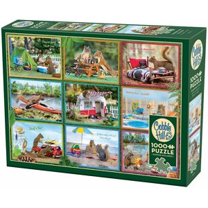 Puzzle Cobble Hill Écureuils en Vacances 1000 Pièces - Animaux - Publicité Puzzle Cobble Hill Écureuils en Vacances 1000 Pièces - Animaux - Publicité