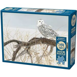 Cobble Hill Puzzle - Snowy Owl on Branch - 500 Pieces Cobble Hill Puzzle - Snowy Owl on Branch - 500 Pieces