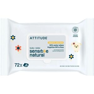 Attitude Baby Baby Wipes - Sensitive Skin, 72 pcs Attitude Baby Baby Wipes - Sensitive Skin, 72 pcs