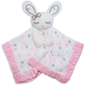 Lulujo Różowy Króliczek Muslin Lovies - Lovey Lulujo Różowy Króliczek Muslin Lovies - Lovey