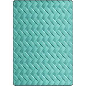 Sizzix 661261 Embossing/Scoring Tool - Embossing Folder with Woven Design Sizzix 661261 Embossing/Scoring Tool - Embossing Folder with Woven Design