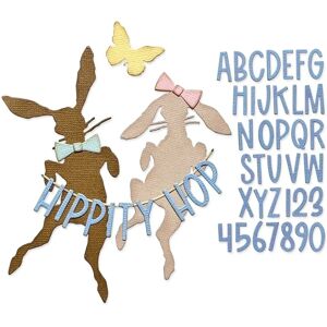 Sizzix - Hippity Hop - Die-cut - Stencil - Die-cut stencil Sizzix - Hippity Hop - Die-cut - Stencil - Die-cut stencil