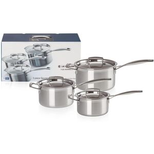 Le Creuset 3-Ply Stainless Steel Saucepan Set - Cookware Set Le Creuset 3-Ply Stainless Steel Saucepan Set - Cookware Set