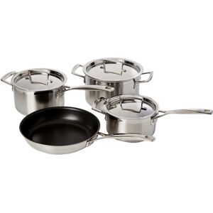 Le Creuset Silver 3-Ply Stainless Steel Cookware Set - Cookware Set Le Creuset Silver 3-Ply Stainless Steel Cookware Set - Cookware Set