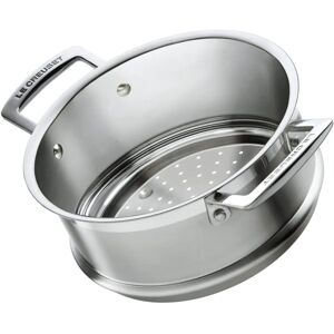 Le Creuset Stainless Steel 20cm Steamer Insert - Durable, Dishwasher Safe Le Creuset Stainless Steel 20cm Steamer Insert - Durable, Dishwasher Safe