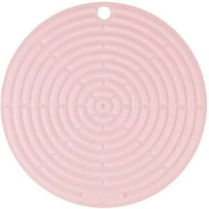 Le Creuset Light Pink Round Silicone Hot Pad - Hot Dish Stand Le Creuset Light Pink Round Silicone Hot Pad - Hot Dish Stand