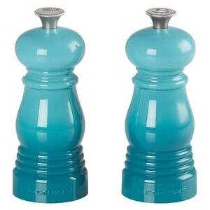 Le Creuset Caribbean Blue Salt and Pepper Set - Salt and Pepper Mill Set Le Creuset Caribbean Blue Salt and Pepper Set - Salt and Pepper Mill Set