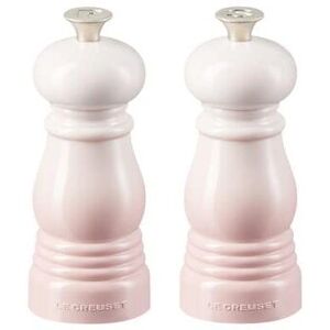 LE CREUSET Shell Pink Salt and Pepper Mills Set 11cm LE CREUSET Shell Pink Salt and Pepper Mills Set 11cm