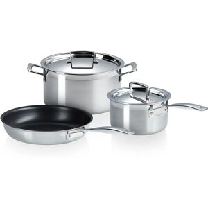 Le Creuset 3-Schicht Kochset - Edelstahl Le Creuset 3-Schicht Kochset - Edelstahl