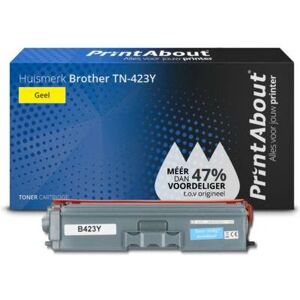 PrintAbout Toner Jaune TN-423Y - Grande Capacité - Pour Brother - Publicité PrintAbout Toner Jaune TN-423Y - Grande Capacité - Pour Brother - Publicité