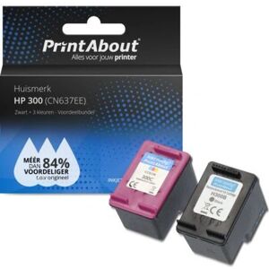 PrintAbout CN637EE - Tintenpatrone - Schwarz - Kompatibel mit HP 300 PrintAbout CN637EE - Tintenpatrone - Schwarz - Kompatibel mit HP 300