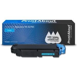 PrintAbout TK-5270C Toner Cyan - Recharge d'encre pour Imprimante - Publicité PrintAbout TK-5270C Toner Cyan - Recharge d'encre pour Imprimante - Publicité