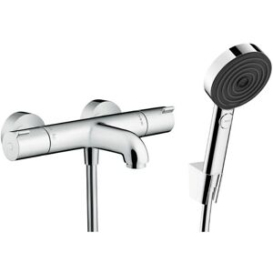 Hansgrohe Ecostat Bath/Shower Thermostatic Set with Hand Shower, Chrome Hansgrohe Ecostat Bath/Shower Thermostatic Set with Hand Shower, Chrome
