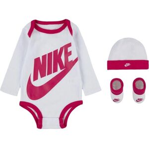 Nike Baby Body Sæt - Rosa/White - Langærmet, hue, sokker - Gaveæske Nike Baby Body Sæt - Rosa/White - Langærmet, hue, sokker - Gaveæske