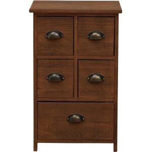 Comodino Mobili Rebecca - Marrone Vintage - Arredamento Camera Comodino Mobili Rebecca - Marrone Vintage - Arredamento Camera