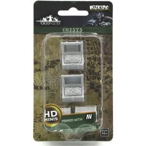 Miniatures Wizkids Deep Cuts - Coffres - Jeu de rôle - Publicité Miniatures Wizkids Deep Cuts - Coffres - Jeu de rôle - Publicité