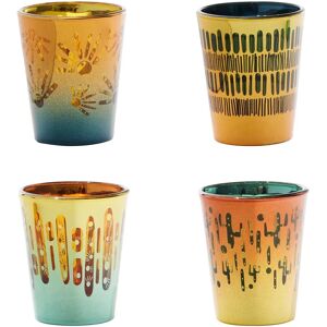Artland Fiesta Set of 4 Shot Glasses - Unique Mix & Match Design Artland Fiesta Set of 4 Shot Glasses - Unique Mix & Match Design