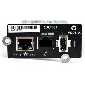 Vertiv Liebert RDU101 Carte réseau - Ethernet 100 Mbit/s - Noir - Gestion réseau - Publicité Vertiv Liebert RDU101 Carte réseau - Ethernet 100 Mbit/s - Noir - Gestion réseau - Publicité