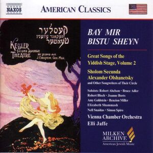 NAXOS Wiener Kammerorchester - Große Lieder der jiddischen Bühne Vol. 2 - Musik CD NAXOS Wiener Kammerorchester - Große Lieder der jiddischen Bühne Vol. 2 - Musik CD